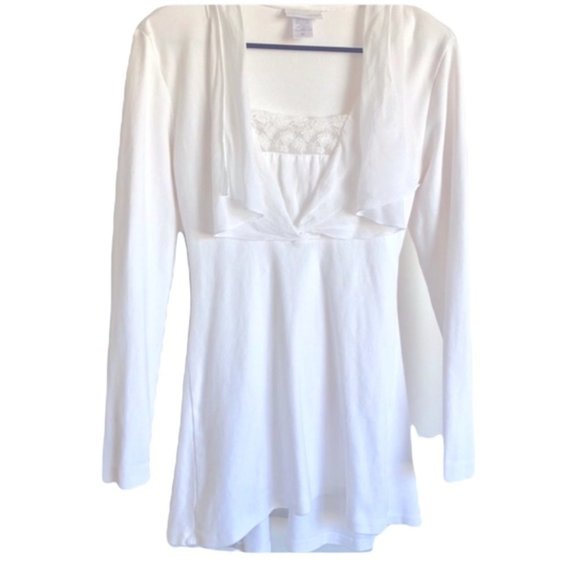 Soft Surroundings wide collar tunic top - Picture 1 of 10